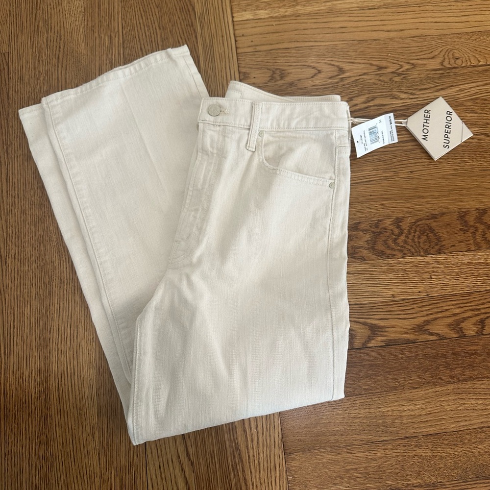 MOTHER Women's Cream Ankle & Cropped Jeans - Picture 7 of 8